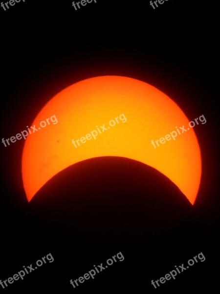 Solar Eclipse Sun Moon Natural Spectacle Terrestrial Solar Eclipse