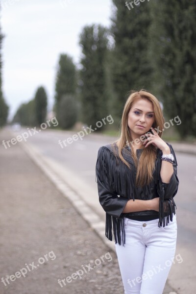 Portrait Girl Beauty Highway Free Photos