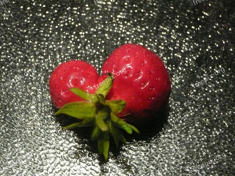 Heart Strawberry Eat Sweet Love