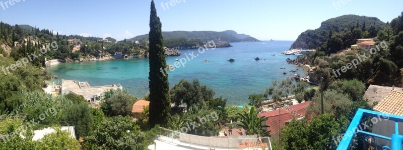 Palaiokastritis Corfu Greece Blue Sea