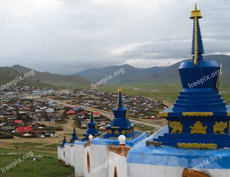 Mongolia Temple Buddhist Temple Religion Free Photos