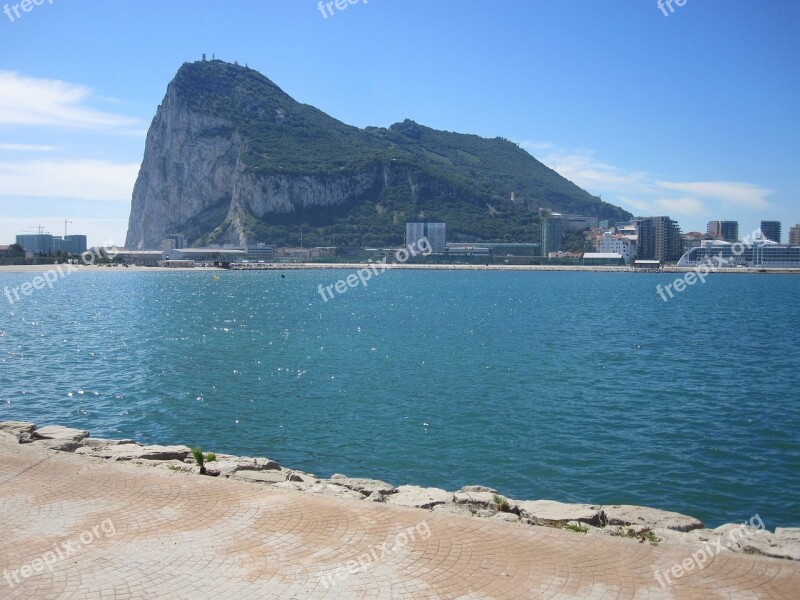 Gibraltar Rock Spain Tourism Mediterranean