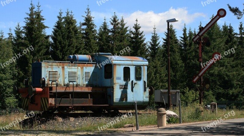 Train Locomotive Railway Signal Old