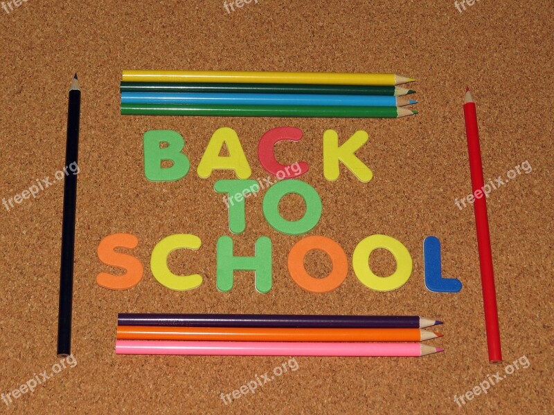 Back To School Learning School Colorful Pencil