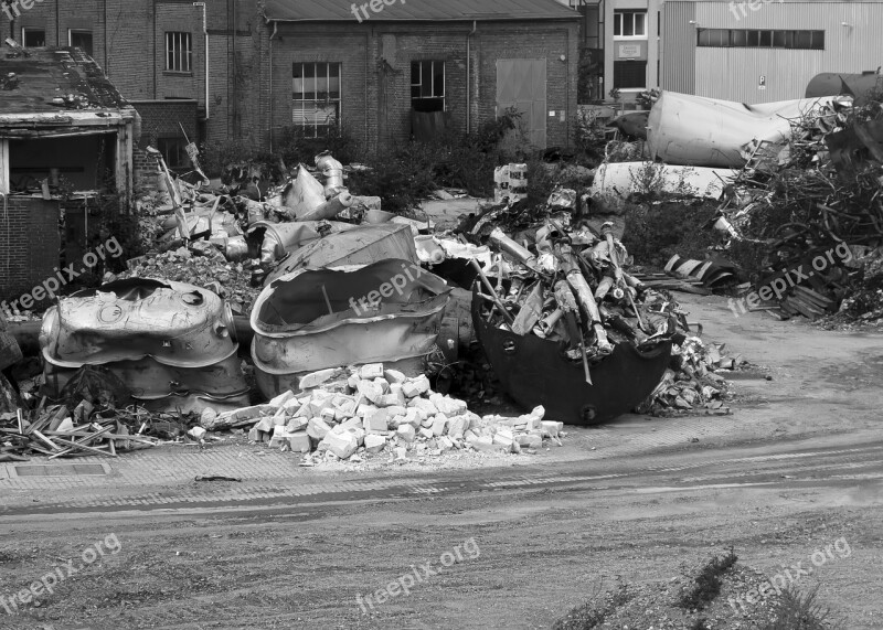 Demolition Decay Old Industrial Building Factory