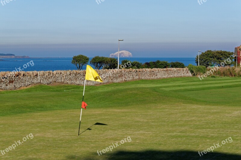 Golf Green Scenery Golf Course Golf Flag Green