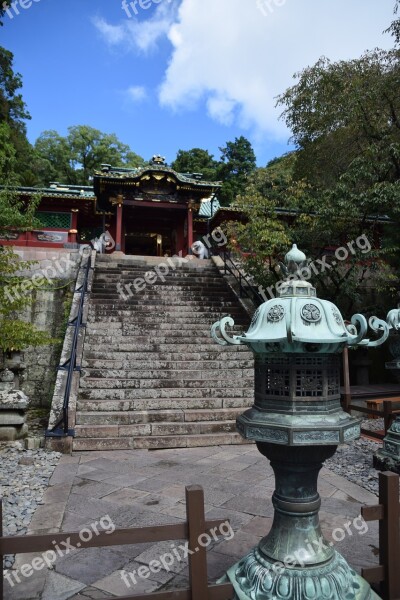 Shimizu Kunouzan Toshoguu Shire Traditional Temple Japanese Temple