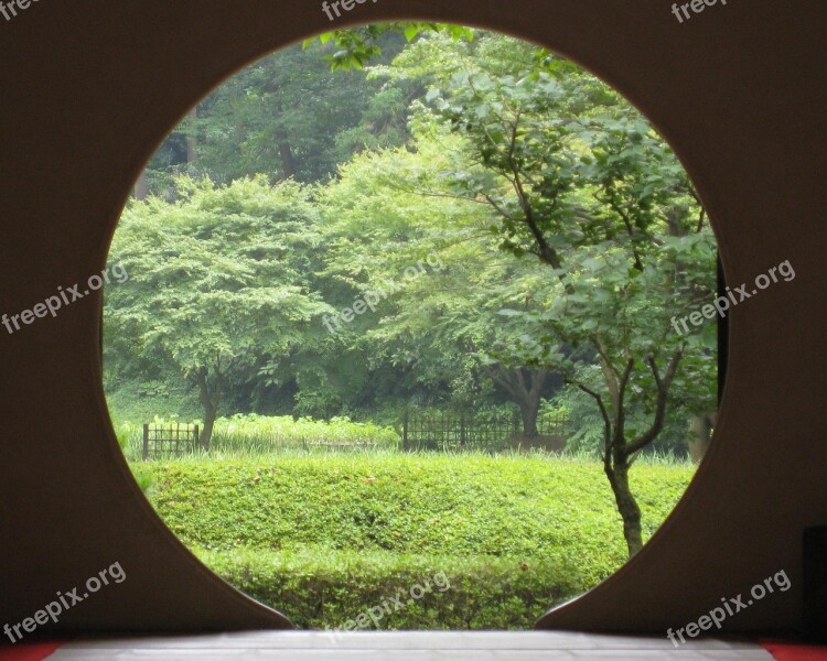 Zen Portal Japan Circle Doorway