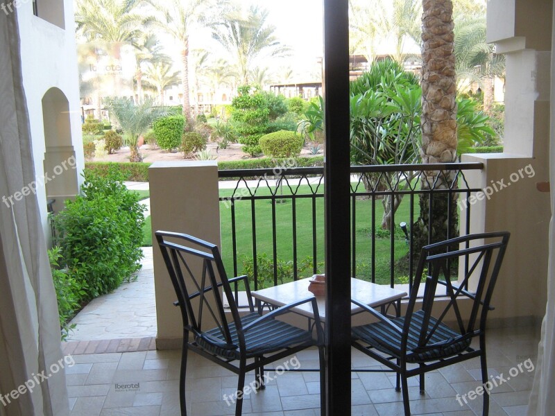 Terrace Chairs Hotel View Outdoor