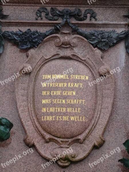 Leipzig Mende Fountain Augustus Square Monument Memorial