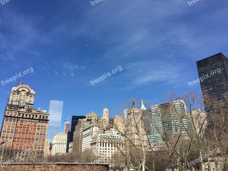 Park Ny Skyscraper City Landscape