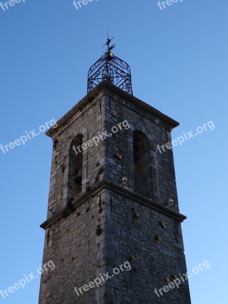 Bell Tower Architecture Church Steeple France