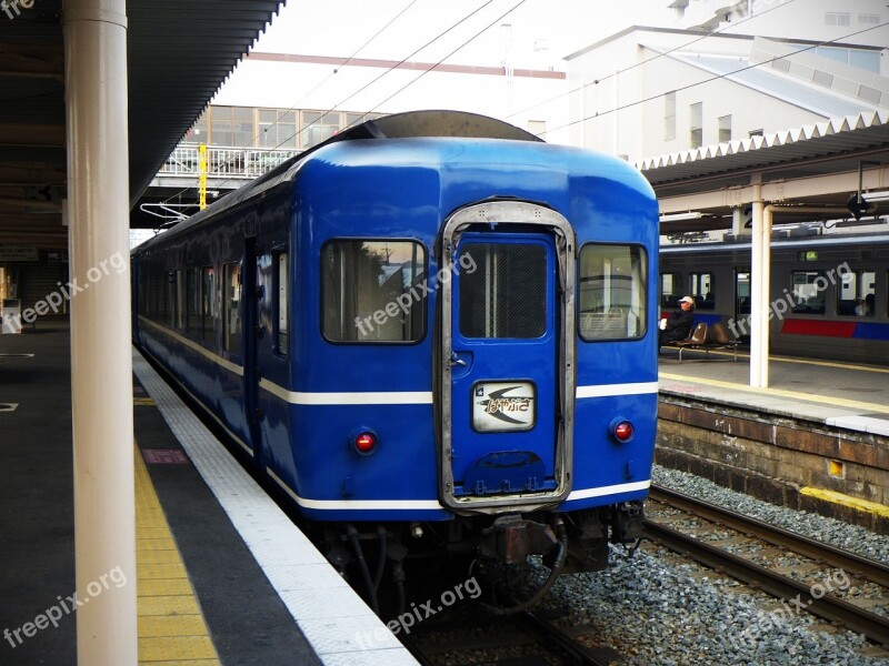 Japan Train Sleeper Express Blue Train