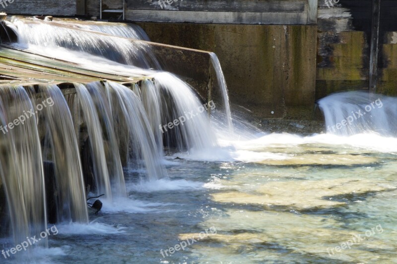 Barrage Waterworks Flow Water Movement