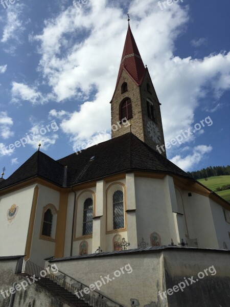 Church South Tyrol Sky Party Luck