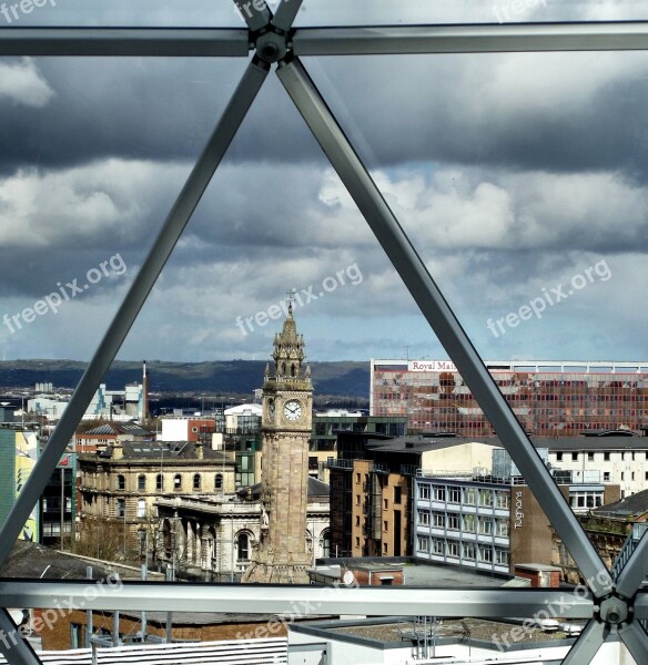 Tower The View Through The Window Belfast Clock Tower Free Photos