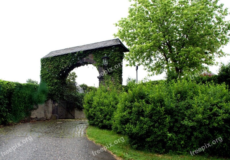 Archway Stone Stone Wall Middle Ages Old