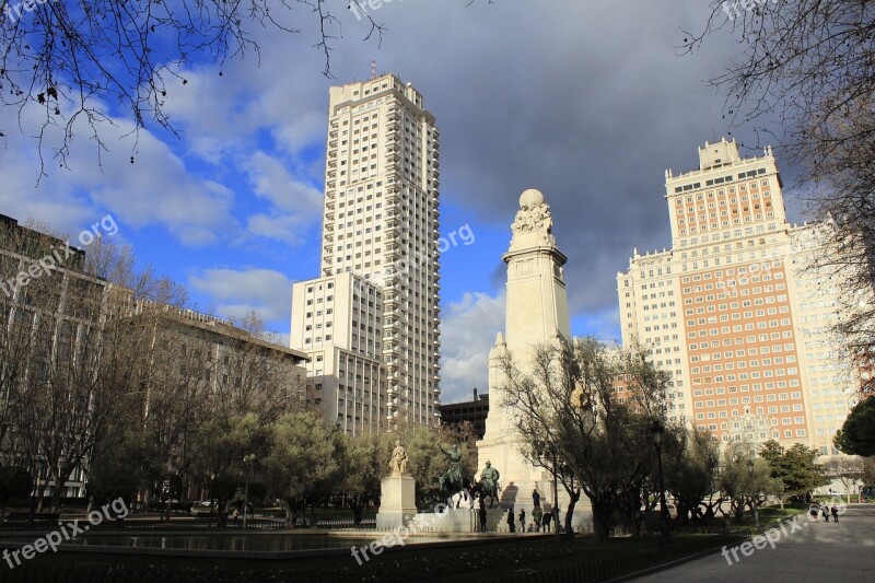 Madrid Spain Landscapes Capital Monument