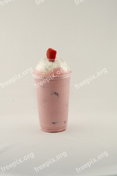 Food Strawberry Shake Fruit Fresh