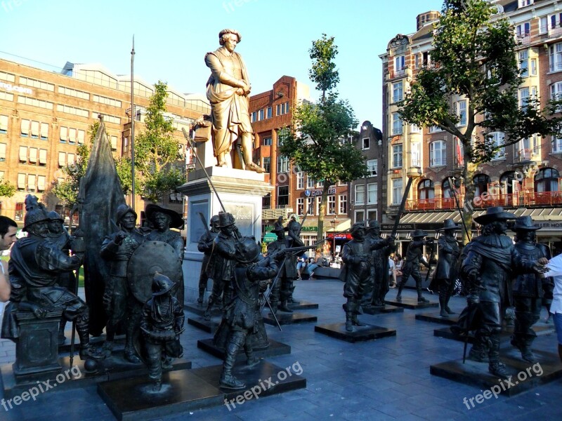 City Statue Old Town City Centre Monument