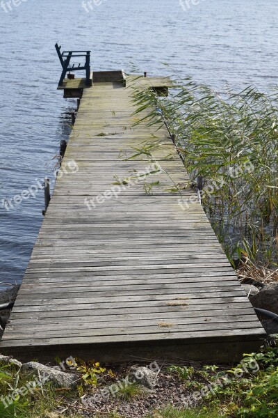 Wood Bridge Water Nature Archipelago Old Bridge