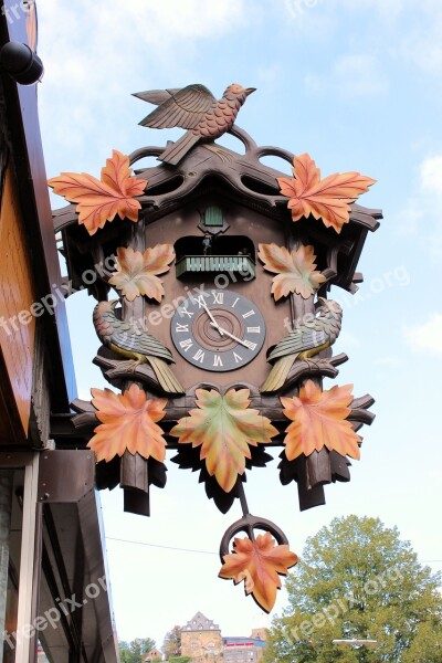 Cuckoo Clock Shield Advertising Watchmaker Time Clock