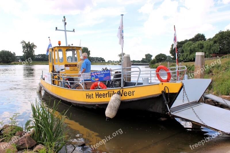 Ferry Boat Yellow Bay River