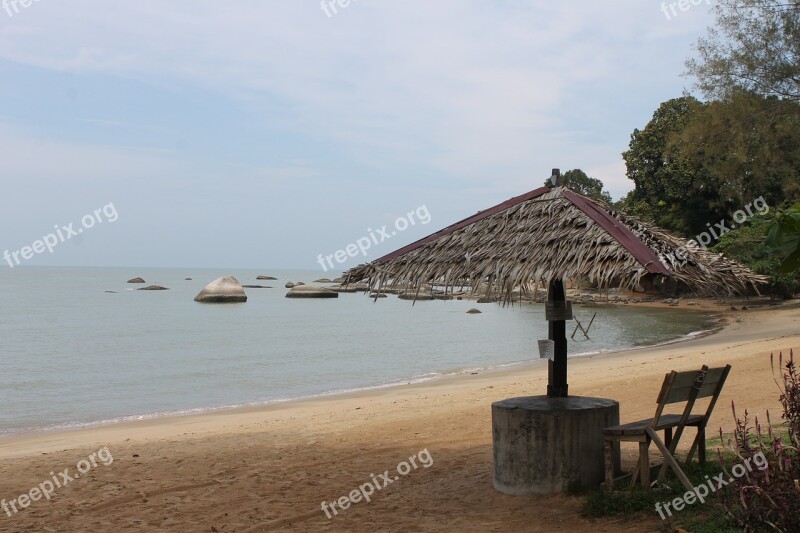 Beach Hut Tourism Bidara Melaka