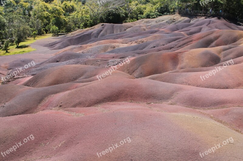 Land Red Maurice Free Photos