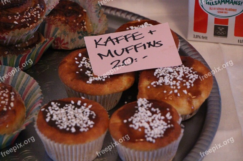 Coffee Break Muffins Price Tag Bun Free Photos