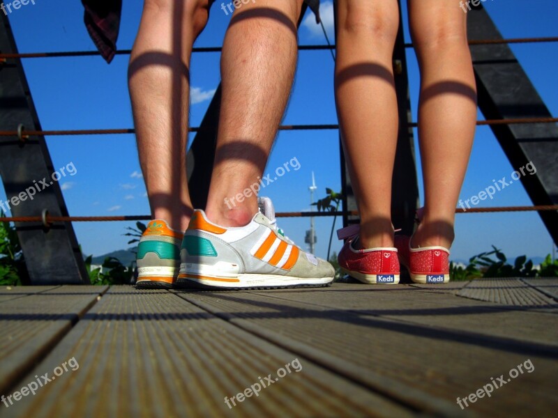 Feet Shoes Sneakers Legs Teenagers