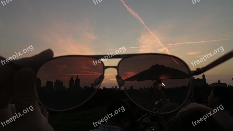 Sunglasses Sky Sunset Manhattan Selfie