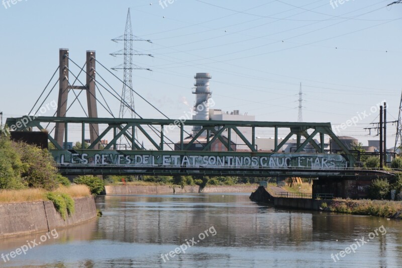 Charleroi Belgium South Bridge Urban