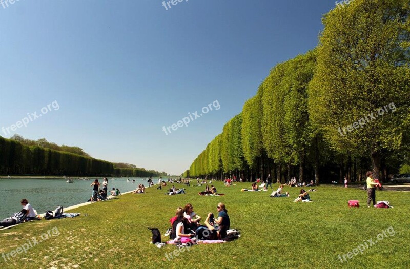 Parking France Versailles Gardens Water