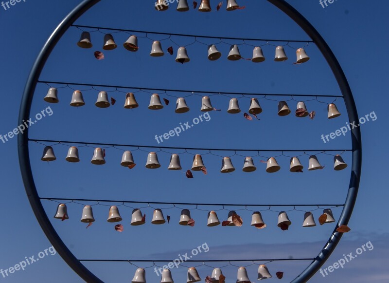 Bells Circle Sculpture Art Sound