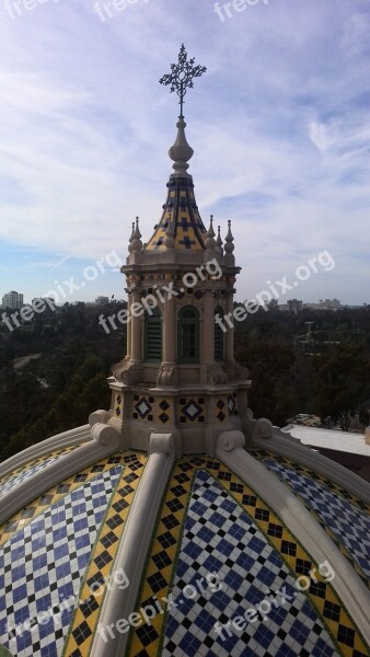 Church San Diego Attractions Top Roof