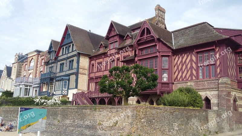 Trouville-sur-mer France Normandy Architecture Colorful