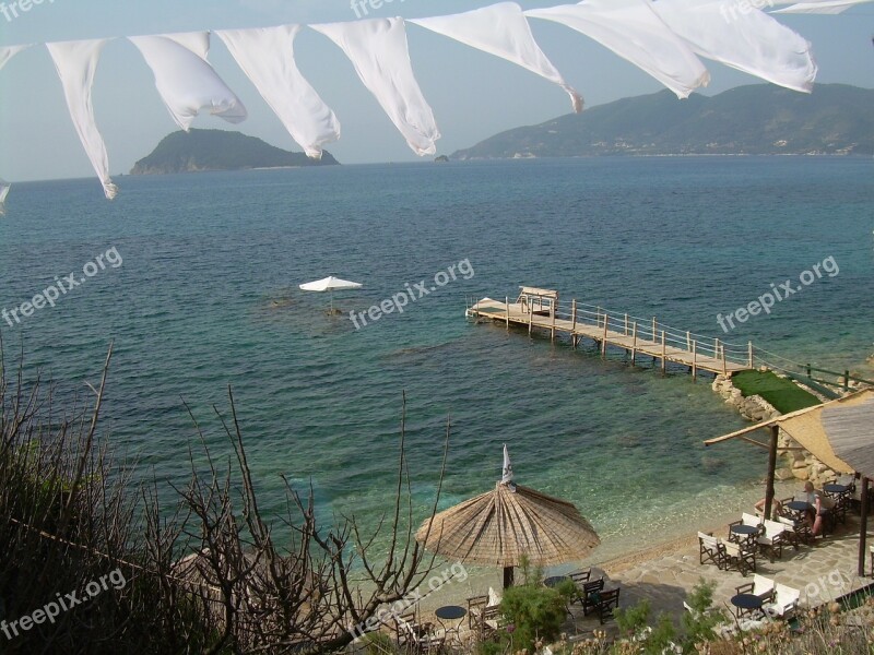 Zakynthos Island Landscape Coast Sea