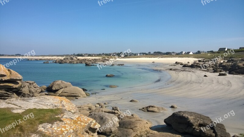 Beach Landscape Side Horizon France