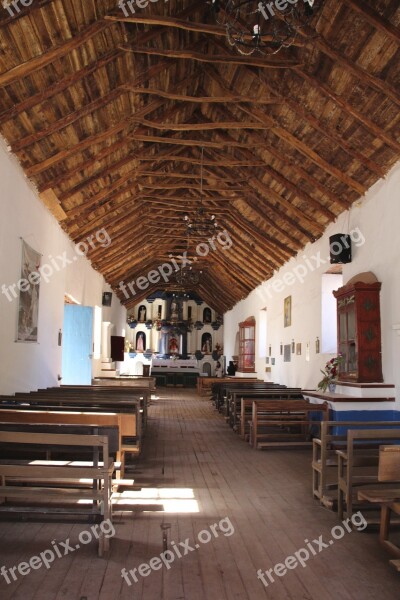 Church Picturesque Northern Chile Inside Aymara