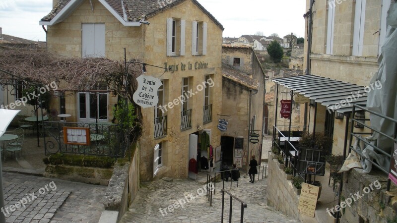 Saint-émilion Vineyard France Wine Village