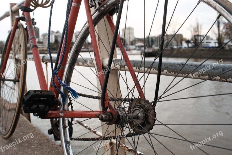 Bicycle River Water Spring Bridge