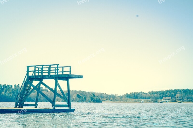 Sweden Lake Sky Water Sky Nature