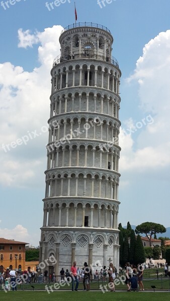 Pisa Leaning Tower Italy Architecture Free Photos