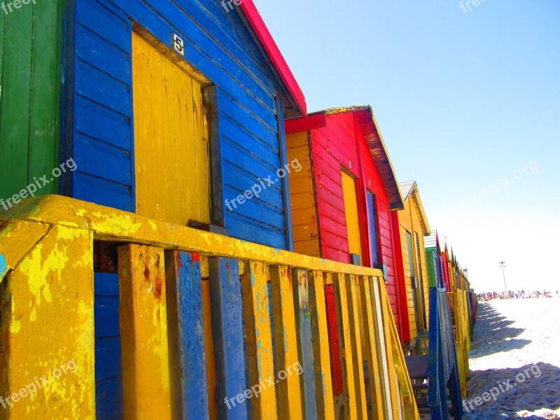 Cape Town Sea Side Huts Beach Beach Houses