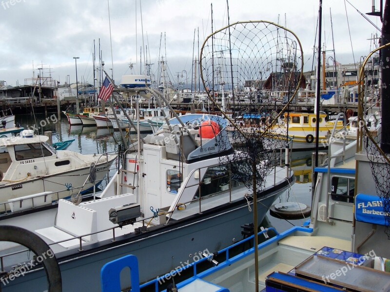 Usa San Francisco California Port Boat