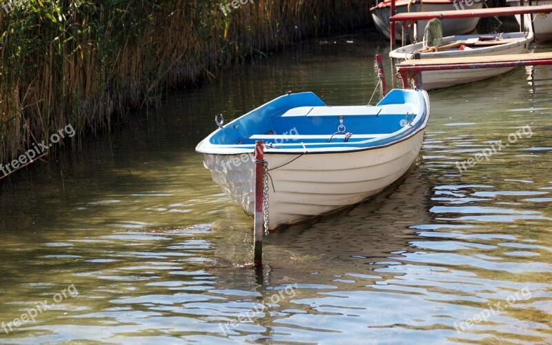 Rowboat Boat Punts Anchored Bound