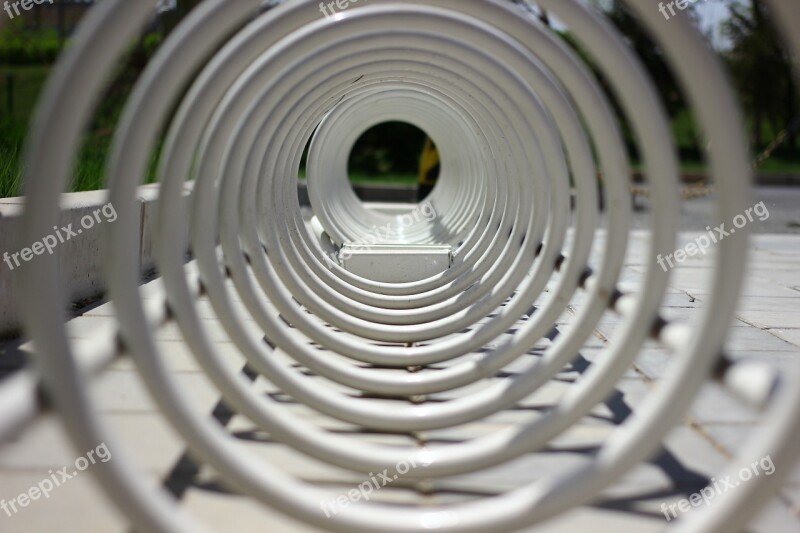 Spiral Profound Circle Bicycle Parking Lock City