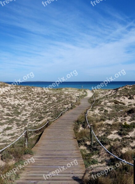 Sea Dune Mediterranean Spain Away