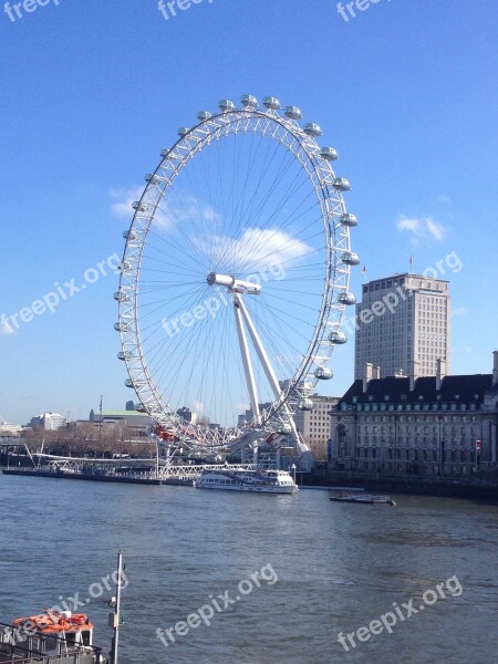 Travel London London Eye Tourism Cityscape